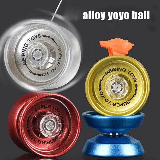 Professional Unresponsive Yoyo Alloy Aluminum Yoyo Ball with Spinning String Interesting Toys for Beginner Children Adults