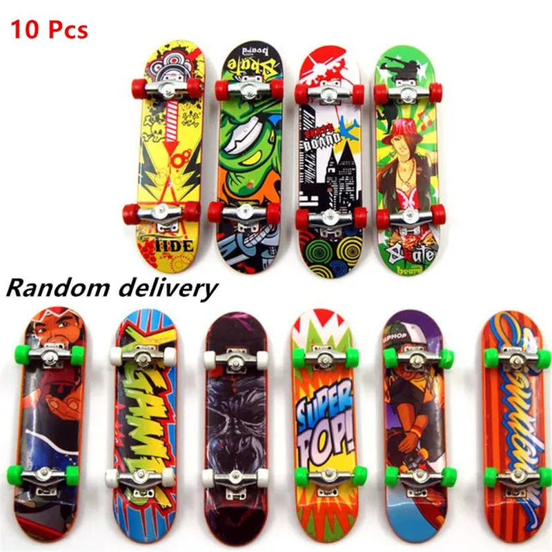 10 Pcs /5/ 2Pcs Finger Board Tech Truck Mini Skateboards Alloy Stent Party Favors Gift
