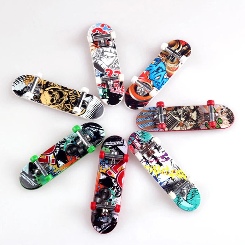 5pcs/lot Finger Skateboard Deck Mini Board finger board Tech Boys Games Adult Novelty Items Children Toy